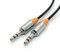 Ome Audio 3.5mm jack to 3.5mm jack (Male-to-Male) Stereo Audio Cable For Laptops, Tablets, Phones, Car Stereos, Music Players. (Orange Black, 2m)
