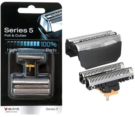 Tête De Rechange For Rasoir 51B Series 5, Compatible Avec Les Rasoirs Braun, ContourPro/360°Complete/Activator/WaterFlex/WF1s/WF2s