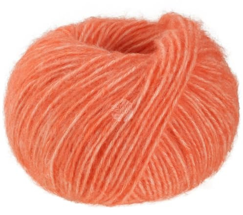 LANA GROSSA Natural Alpaca Pelo | Flauschige Netzgarnstruktur aus Baumwolle gefüllt mit Baby Alpakafasern und Merino Schurwolle | 50g Wolle zum Stricken & Häkeln | 125m Garn FB 31