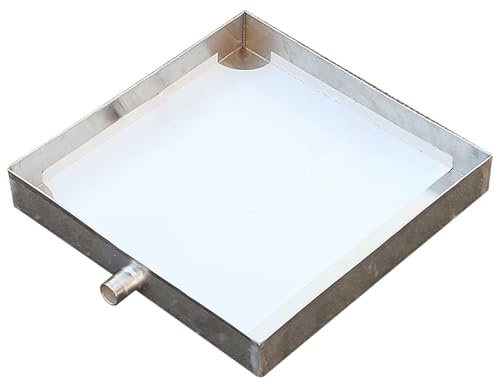 WPWSDWMX Bac de Récupération Compact pour Lave-Linge, Anti-Fuite, Protège Le Sol, Bac Vidange D'huile en Acier Inoxydable pour Dessous de Voiture et Garage(30cm/12in)