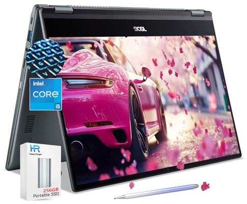 Acer Chromebook Spin 514 Touchscreen Laptop 2in1 - Intel Core i5-1334U- 14inch FHD IPS Display -8GB RAM -512GB SSD -Backlit Keyboard- Gaming Chrome Tablet- Students School Kids- 256GB Card