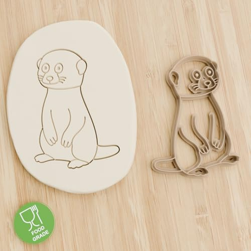 Erdmännchen cookie cutter Fondant Keksstempel/Ausstechform keksausstecher PLA ca.8cm