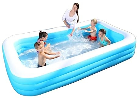 KFGISD, Familienschwimmbad Planschbecken Großes ovales Privatbecken Gärten im Freien Halterung Verdickung Sommer Sommer Planschbecken,Aufblasbare Pools