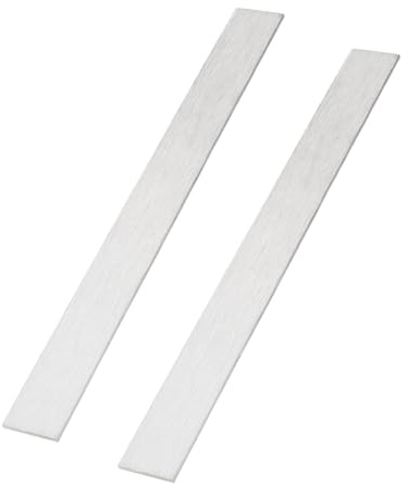 PH PandaHall 2 Stück 3mm Dick 304 Edelstahl Flachstab 30x3cm Zierleisten Gebürstete Oberfläche Stahlplatte Streifen Blech für Küche Selbstbau Basteln