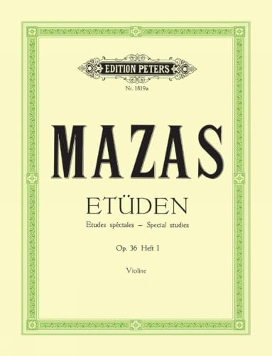 MAZAS - Estudios Especiales Op.36 Vol.1 para Violin (Davisson)