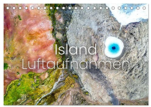 Island Luftaufnahmen (Tischkalender 2026 DIN A5 quer), CALVENDO Monatskalender: Landschaften wie von einer anderen Welt (CALVENDO Natur)