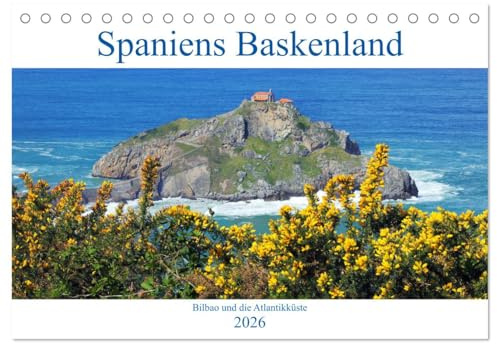 Spaniens Baskenland (Tischkalender 2026 DIN A5 quer), CALVENDO Monatskalender: Faszinierende Eindrücke von Bilbao und der baskischen Atlantikküste (CALVENDO Orte)