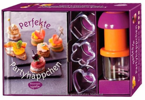 Perfekte Partyhäppchen-Set: Buch mit Ausstanzer und vier Ausstanzformen