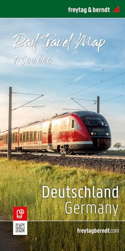 freytag & berndt Rail Travel Map Deutschland 1:500.000: Eisenbahnkarte