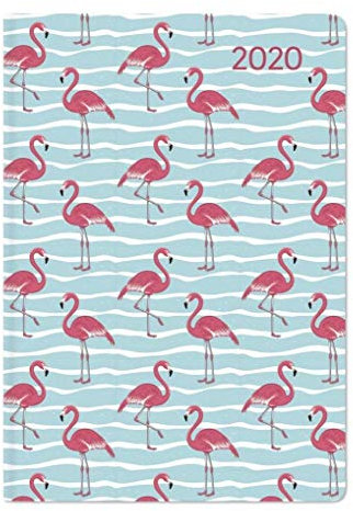 Ladytimer Mini Flamingo 2020 - Taschenplaner - Taschenkalender (8 x 11,5) - Weekly - 144 Seiten - Notizbuch - Terminplaner