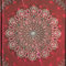 Boncahier 104011 Notizbuch 17.5 x 17.5 cm, 144 Seiten, blanco, Mandalas Motiv, rot/silber