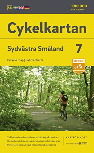 Cykelkartan Blad 7 Sydvästra Småland 1:90000: Radwanderkarte 07 SW Smaland 1:90000