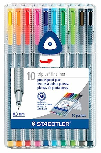 Staedtler Triplus Fineliner, 10 Stück, (334SB10)