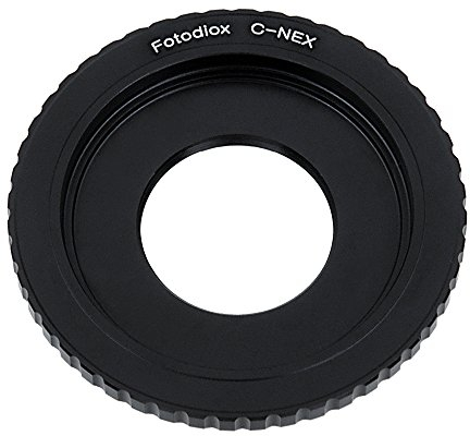 Fotodiox Lens Mount Adapter Compatible with C-Mount CCTV/Cine Lenses on Select Sony E-Mount Cameras