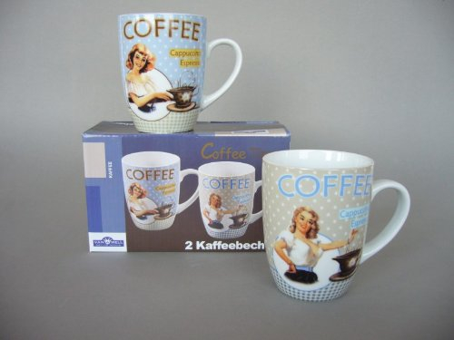 Van Well Kaffeebecher Coffee Time 2er Set