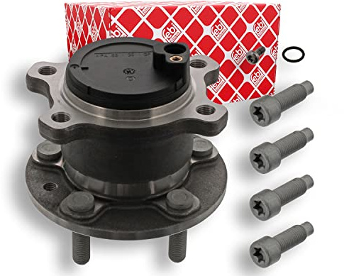 febi bilstein 44890 Wheel Bearing Kit with wheel hub, ABS sensor ring and fastening screws, pack of one