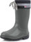 Ladeheid Stivali Bambino e Bambina in Gomma PVC Stivaletti Impermeabili per Ragazzi e Ragazze Calzature Antipioggia per Bimbi Resistenti all'Acqua LA-972 (Grigio/Nero 22 EU)