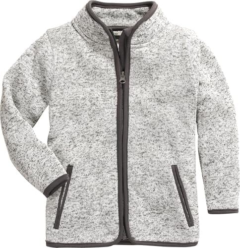 Playshoes Fleece-Jacke Unisex Kinder Outdoor-Oberteil, grau Strickfleece, 116
