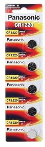 Pile bouton PaNASONIC cr-1220 3 V (5 unités sous blister)