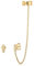 Elli Ohrringe Damen Earcuff Asymmetrisch Minimal in 925 Sterling Silber Vergoldet
