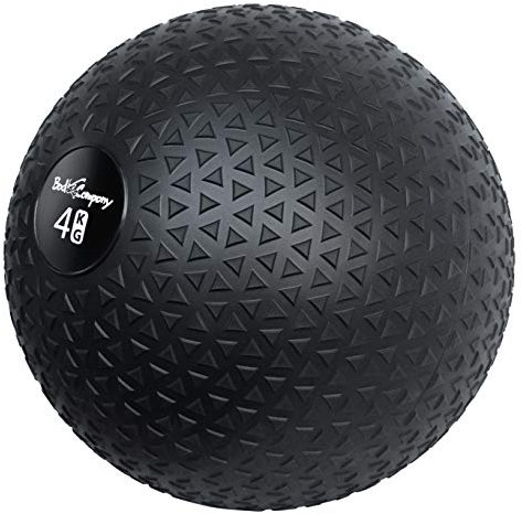 Bad Company Medizinball in 12 Gewichtsstufen I Slamball für Kraftausdauertraining I Vollball mit Gummi-Oberfläche I 4 Kg