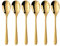 SBOMHS Kaffeelöffel 6 stück Gold Teelöffel set 15CM Kleine Bunt Löffel 18/10 Edelstahl Ice Tea Coffee Spoons Dessert Löffel für Espresso Latte Macchiato