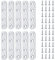10 Pcs Flat Straight Brace Brackets, Stainless Steel Mending Plates, Fixing Support Brackets with Screw for Repairing, Fixing, Joining Furniture(77x16 mm)