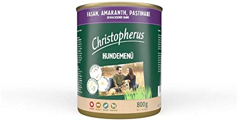 Christopherus Menue Adult mit Fasan, Amaranth | 6X 800g