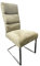 Bett Schwingstuhl JD5082B Sitz Rücken gepolstert mit Griff Gestell Edelstahl 2er Set (Grün Toronto 6)
