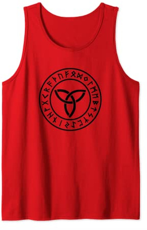 Triquetra Keltisch Nordisch Wikinger Mythologie Symbol Runen Tank Top
