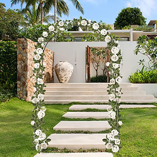 DRYEN Arco da Giardino, Ferro 190x38x200 CM/230x38x200 CM, Verde, Pergolato Semicircolare