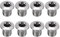 tuercas de plato de bicicleta de aleación de aluminio tornillos de rueda de cadena para bicicleta de carretera,8 Uds M8 pernos de plato de bicicleta individual, bicicleta de monta?a, BMX, juego