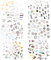 FineInno 6 Blätter Harz Aufkleber Epoxidharz Füllmaterial, Resin Stickers, Harzformgefüllte Dekorative Aufkleber für Silikonformen, DIY Harz Handwerk, Scrapbooking