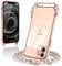 Micoden Handykette kompatibel mit iPhone 11 hülle Ultra dünn Kameraschutz Herz Love Design Galvanik TPU Silikon Bumper Kordel zum Umhängen Handyhülle mit Band Schutzhülle für iPhone 11,rosa