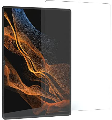 EAZY CASE Pellicola Protettiva in Vetro Compatibile con Samsung Galaxy Tab S8 Ultra, Solo 0,3 mm di Spessore, Protezione in Vetro per Tablet, Protezione per Tablet, Trasparente e cristallina