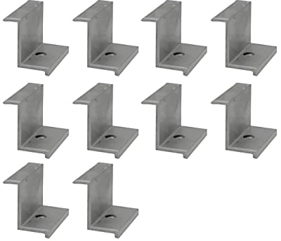Bemacom 10x Endklemme für Modulhöhe I Rahmenhöhe 40mm aus Aluminium für die Befestigun und Montage von Solaranlagen und Photovoltail Module