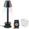 Luminea Home Control Kabellose LED-Tischlampe: Smarte Outdoor-Tischlampe mit WLAN-Gateway, RGB-CCT-LEDs, App, IP67 (mit Sprachsteuerung, Akku-Tischleuchte dimmbar, Leuchte)