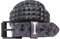 Lowlife x Christopher Luke Skull veganer Gürtel, Schwarz , 30/34 Taille (M)