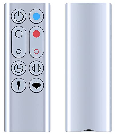 Replacement Remote Control for Dyson Pure Hot+Cool Fan Purifying Heater HP00 HP01, Part NO.967197-13 (Silver)