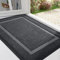 Homaxy Door Mat, Rubber Backed Non Slip Door Matts Indoor, Dirt Trapper Absorbent Mats, Washable Front Doormat Outdoor, Heavy Duty Floor Mat for Entrance, Kitchen and Garden, 60 x 90 cm, Grey