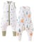 Chilsuessy 2er Pack Schlafsack mit Beinen 2.5 Tog Winter Unisex Ganzjahres mit Füßen Babyschlafsack Kinder, Eichhörnchen + Waldbär, 100cm/Baby Höhe 105-115cm