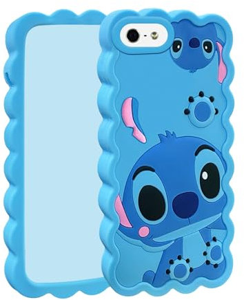 FINDWORLD Cases for iPhone 5S 5C 5 Case, Cute Cartoon Unique Soft Silicone Animal Rubber Character Shockproof Anti-Bump Protector Boys Kids Girls Gifts Cover Skin for iPhone 5S/5/5C/S