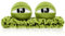 WLLHYF Frosch-Stirnband Make-up-Stirnband Froschauge elastisches Gesichtswasch-Haarband niedliches Dusch-Spa-Stirnband lustiger grüner Kopfwickel Cartoon-Haarschmuck für Frauen Mädchen (Froschstil 2)