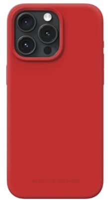 IDEAL OF SWEDEN Griffige Silikon-Handyhülle mit Einer glatten Haptik und leichtem Gefühl - Schützende stoßfeste Hülle in trendigen Farbdesigns, Kompatibel mit iPhone 15 Pro Max (Red)