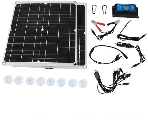 KITANDOVE Kit Panneau Solaire 300w Extérieur Alimentation Facile Installation Assemblage