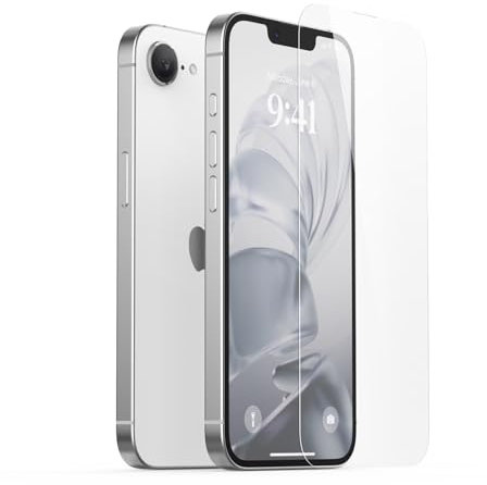 elago Protecteur d'écran en Verre Trempé+ Compatible avec iPhone 16e - Clarté Cristalline, Incassable, Protection Contre Rayures, sans Bulles