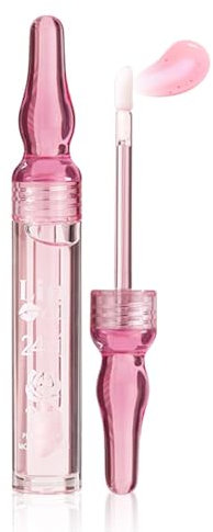 EONFAVE Pink Lip Serum - Rosa Essence Lip Oil - Hydrating Plumping Lipgloss - Rosa Essence Lippenpflege - Lippenserum für Langanhaltende Feuchtigkeit & Repair