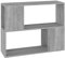 QJBSAVVA Tv Unit Sideboard Tv Lowboard Tv Sideboard Wohnzimmer Fernsehunterschrank - Bücherregal/Raumteiler Grau Sonoma 80x24x63 cm für Jugendzimmer Flur Wohnzimmer Schlafzimmer