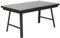Home4You Gartentisch ausziehbar - 180/240 x 90 cm - Anthrazit - Grau - Aluminium - Glasplatte - Ausziehtisch Esstisch Terrassentisch Balkontisch Loungetisch