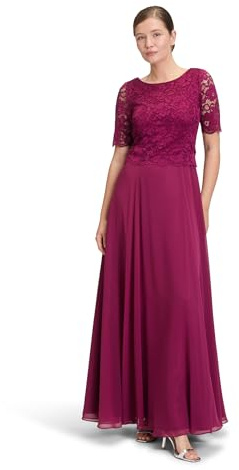 Vera Mont Damen Abendkleid mit Spitze 48, Sweet Berry